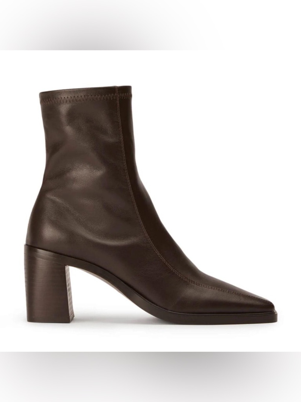 SOLD Bianco Dusty Brown Como Ankle Boots